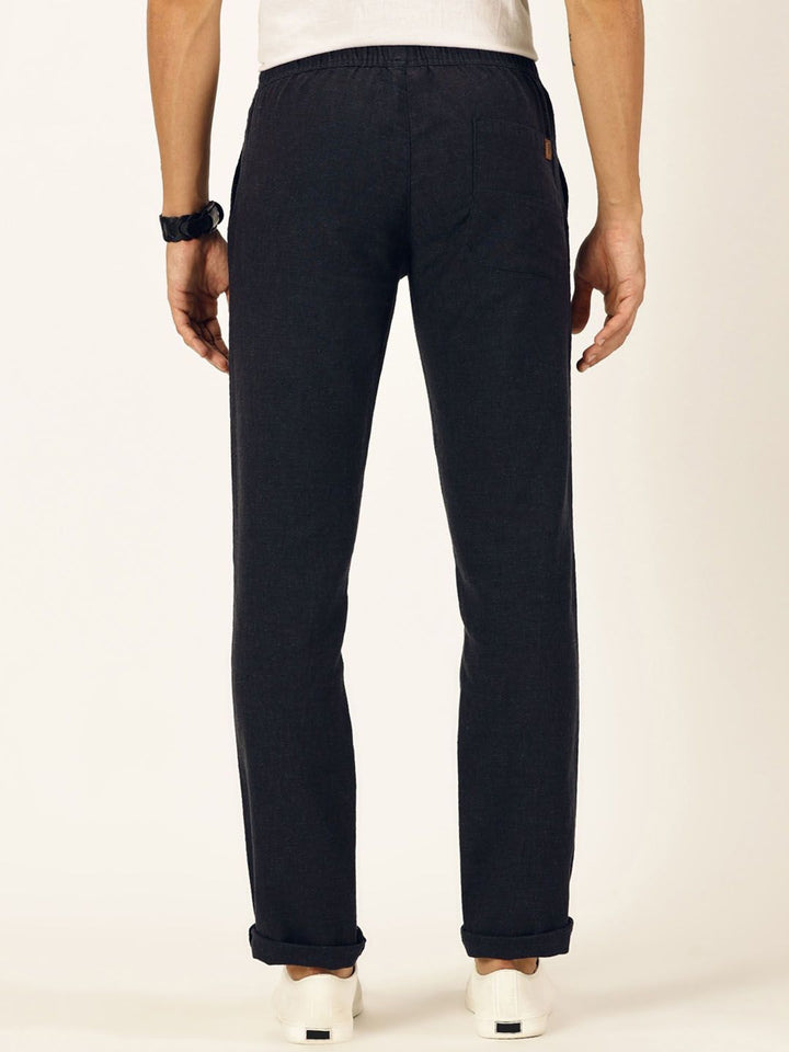 Thomas Scott Men Classic Cotton Linen Casual Trouser