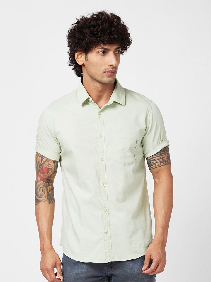 SPYKAR Slim Fit Opaque Cotton Casual Shirt