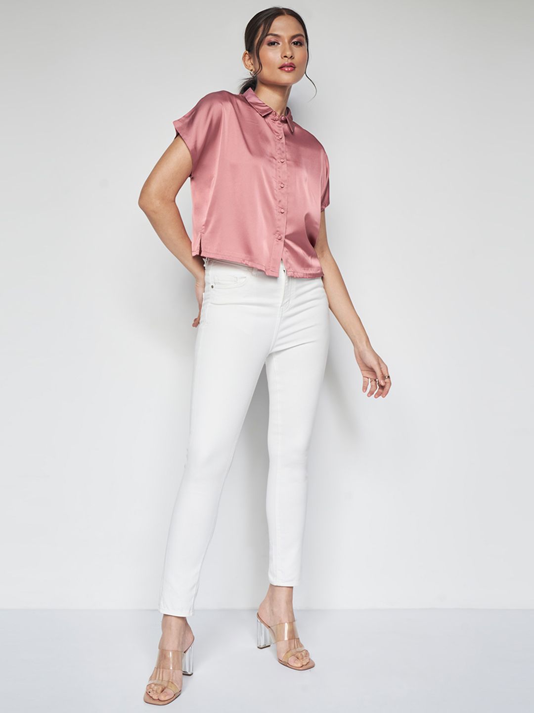 AND Extended Sleeves Shirt Style Top
