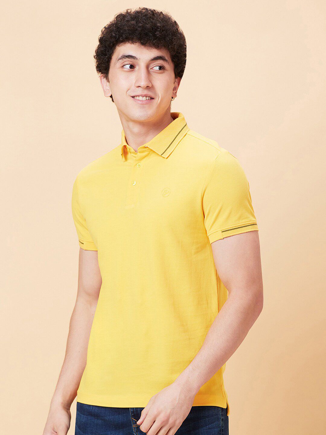 Being Human Polo Collar Short Sleeves Cotton T-shirt