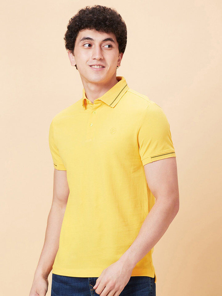 Being Human Polo Collar Short Sleeves Cotton T-shirt