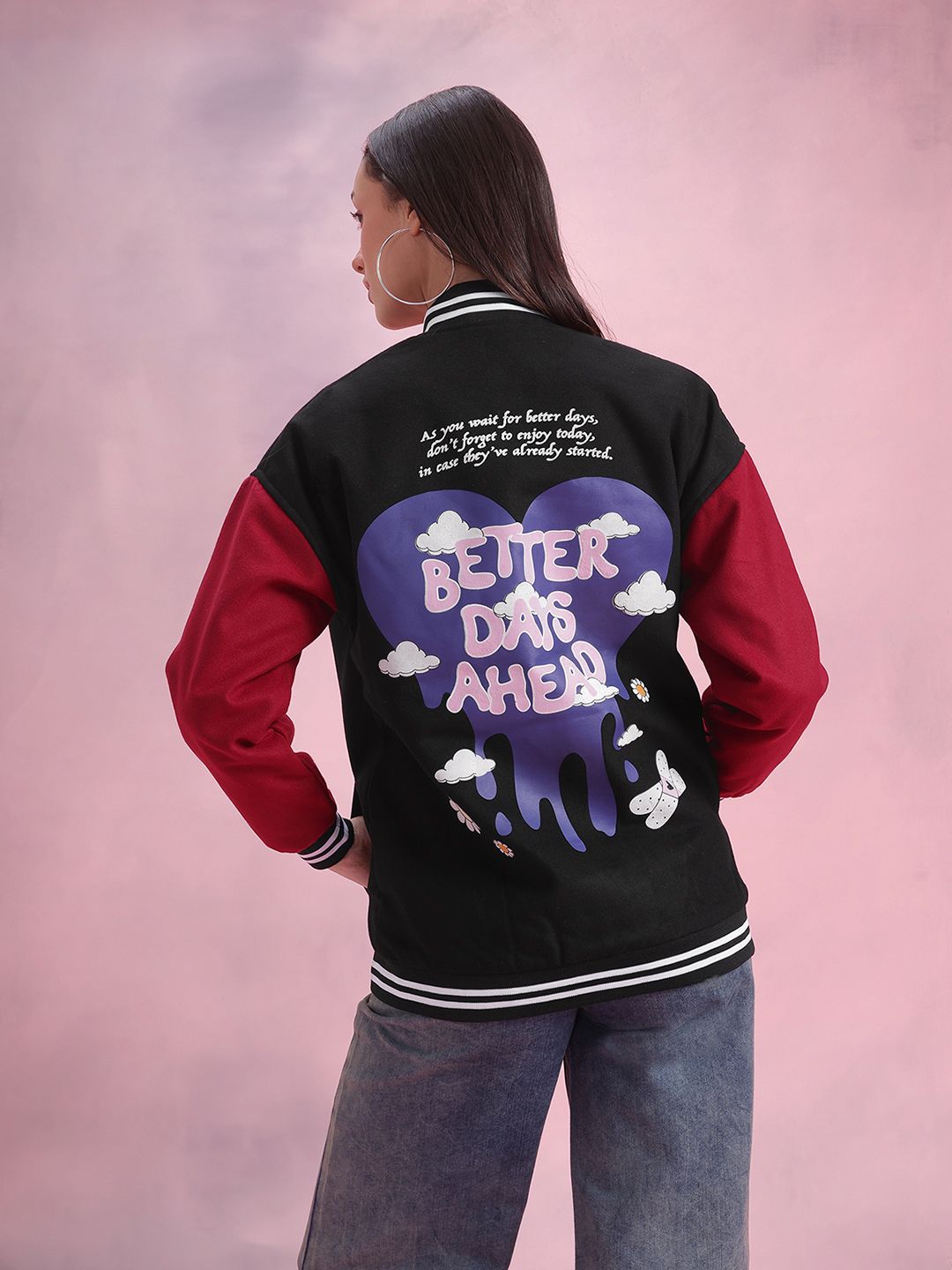 DressBerry Printed Bomber Jacket