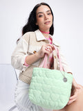DressBerry Quilted Structured Shoulder Bag