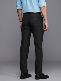 Raymond Men Checked Slim Fit Formal Trousers