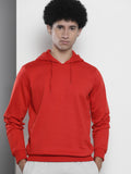 The Indian Garage Co Men Red Hooded Sweatshirt