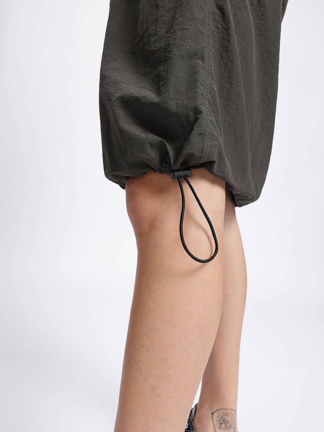 DressBerry Urban Edge Straight Skirt with Toggled Hem