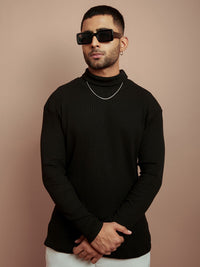 Powerlook Black Turtle Neck T-shirt