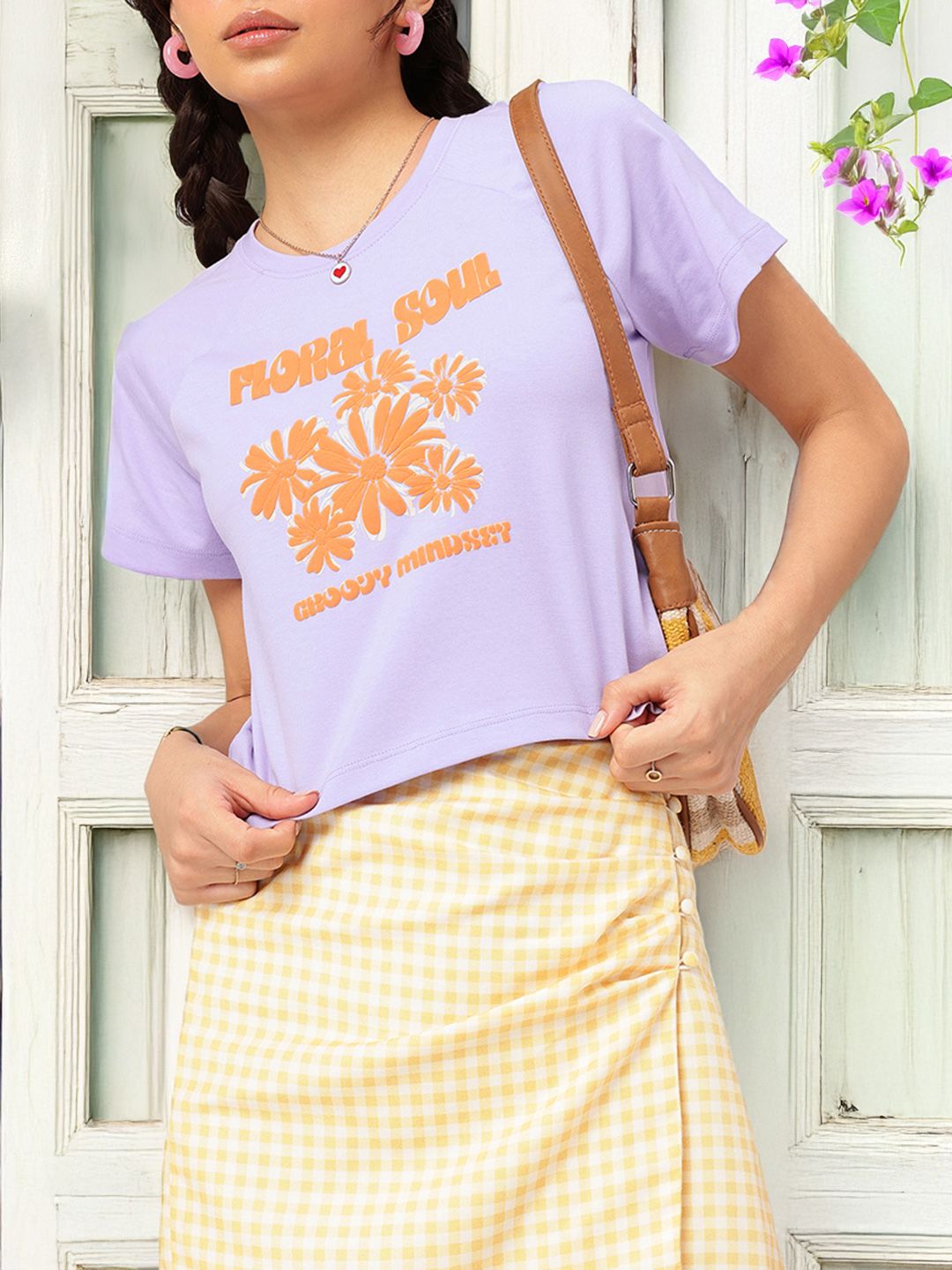 DressBerry Floral Soul Embossed T-shirt