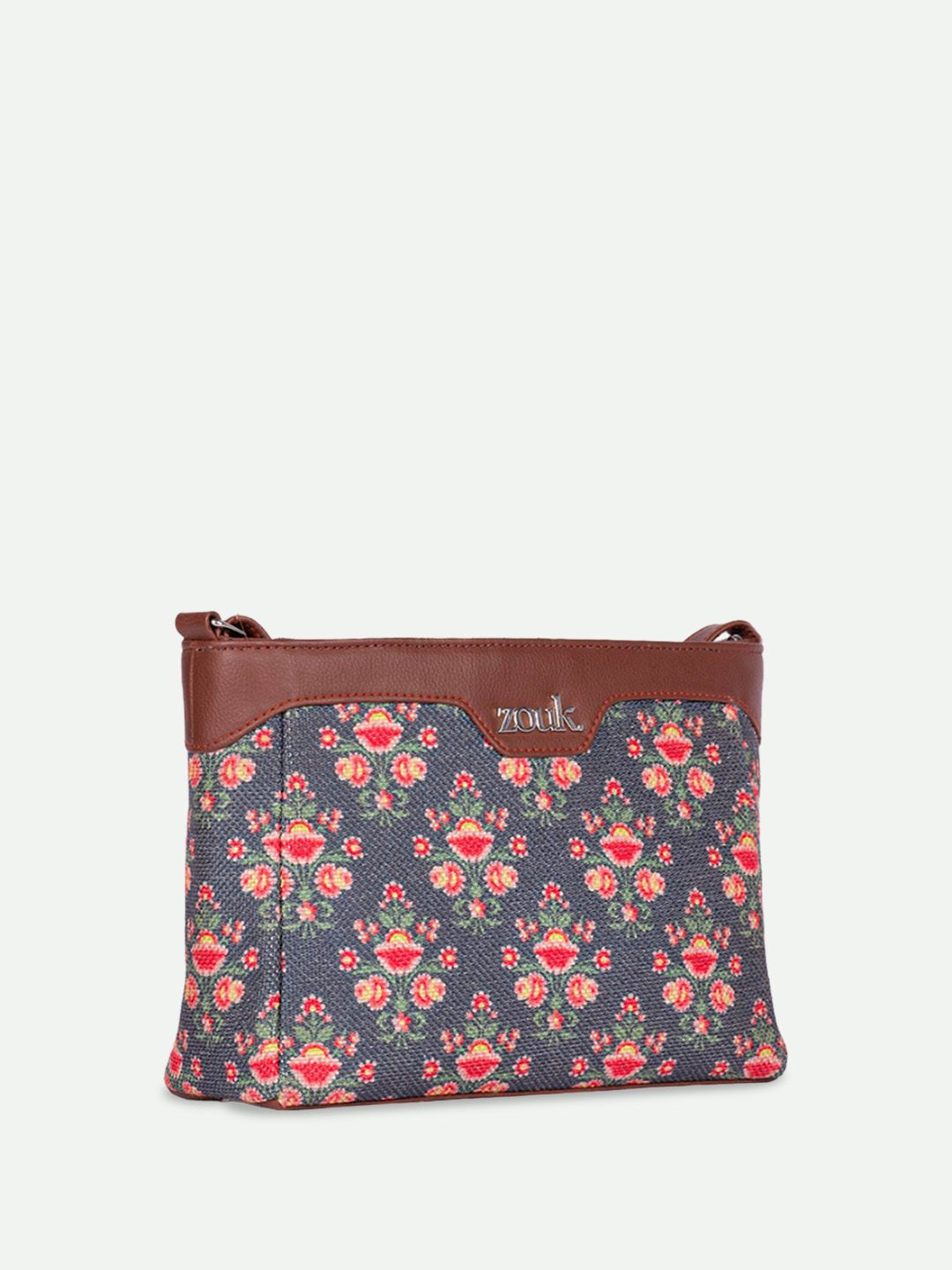 Zouk Mughal Garden Floral Printed Sling Sling Bag