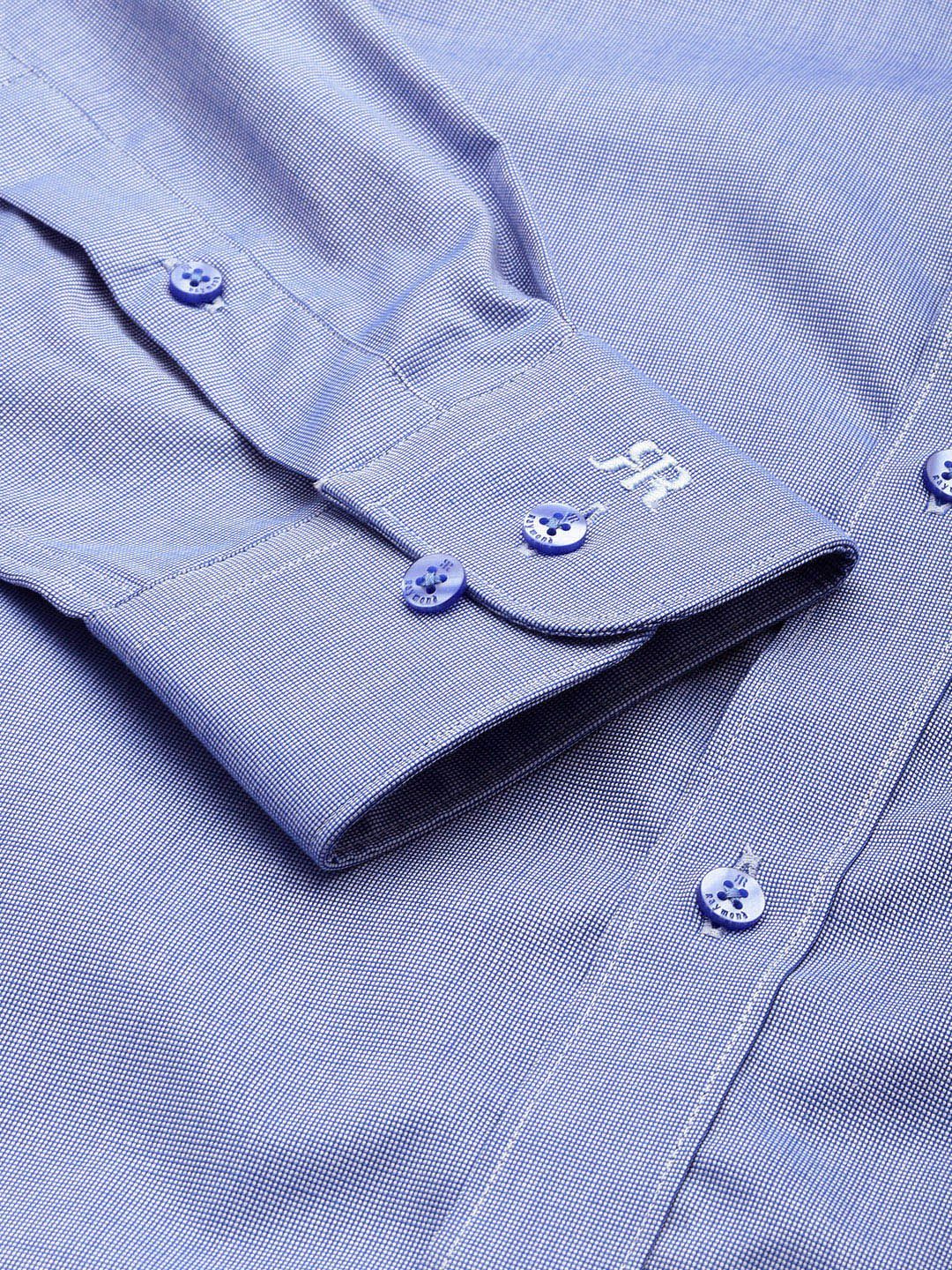 Raymond Slim Fit Micro Checked Pure Cotton Formal Shirt