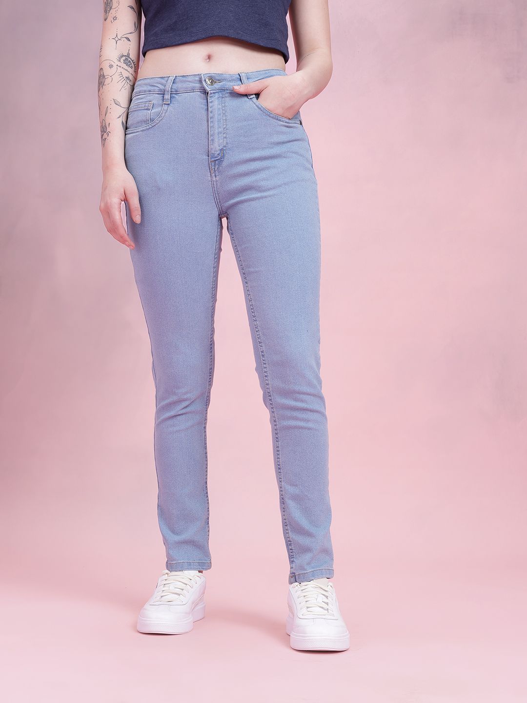 DressBerry Women Mid-Rise Slim Fit Stretchable Jeans
