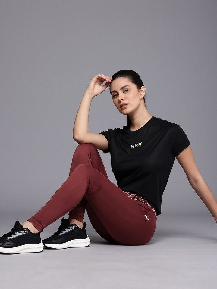 HRX by Hrithik Roshan Women Skinny Fit Rapid Dry Antimicrobial Finish Training Tights
