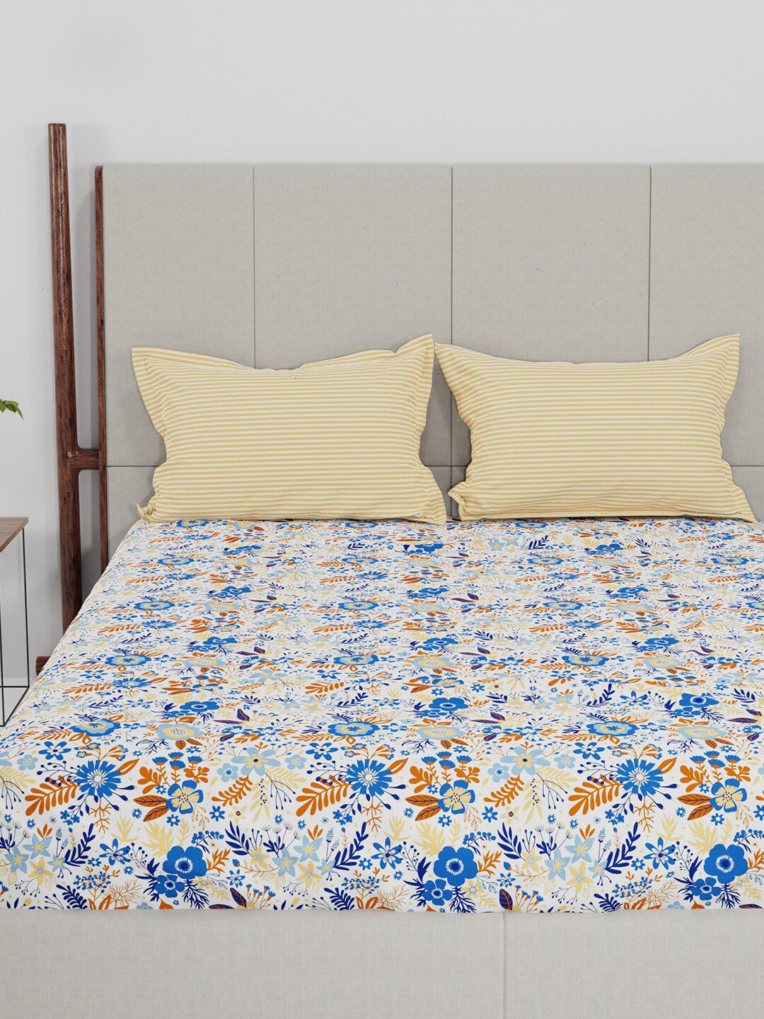 MYTRIDENT Unisex Blue Bedsheets