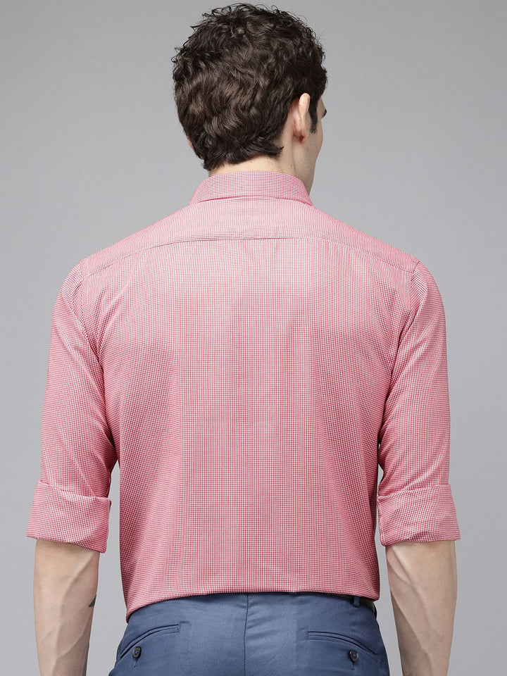 Park Avenue Slim Fit Micro Checked Formal Shirt