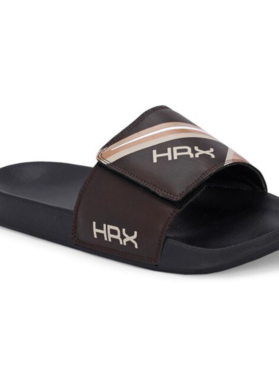 HRX by Hrithik Roshan Men Brown Printed Sliders