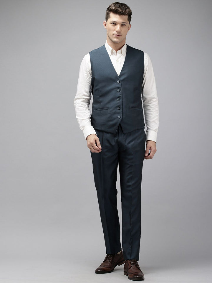 Park Avenue Slim Fit Notched Lapel Single-Breasted 3 Piece Suit