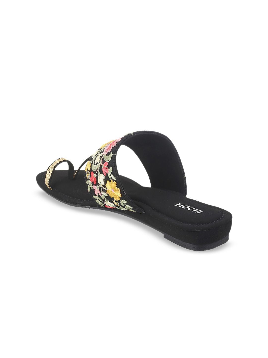 Mochi Embroidered Ethnic One Toe Flat