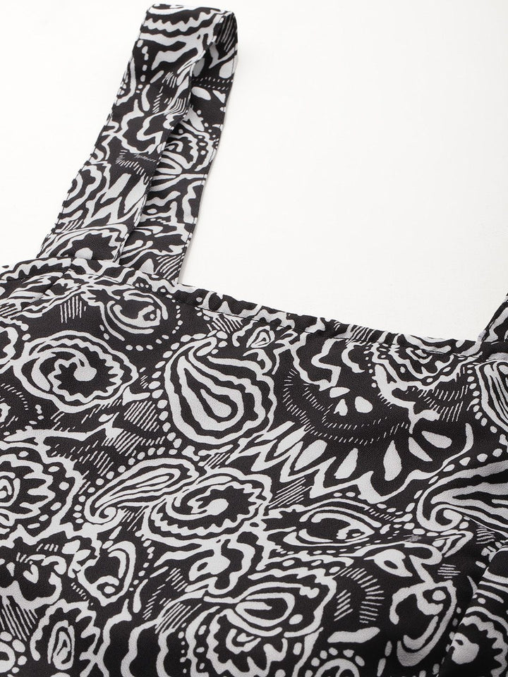 DressBerry Women Ethnic Motifs Printed Smocked Top with Trousers Co-Ord Set