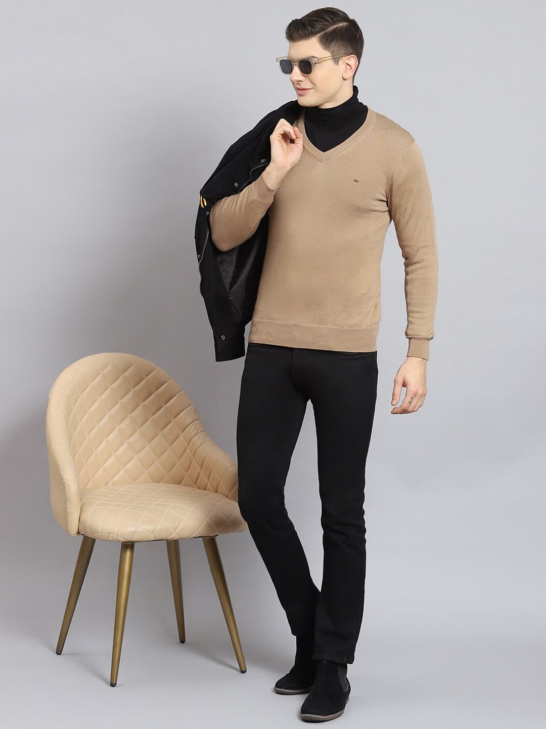 Monte Carlo V-Neck Woollen Pullover
