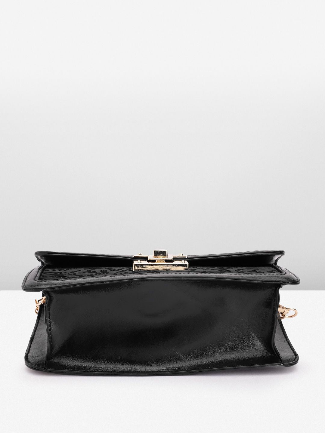 Lino Perros Floral Textured Structured Sling Bag