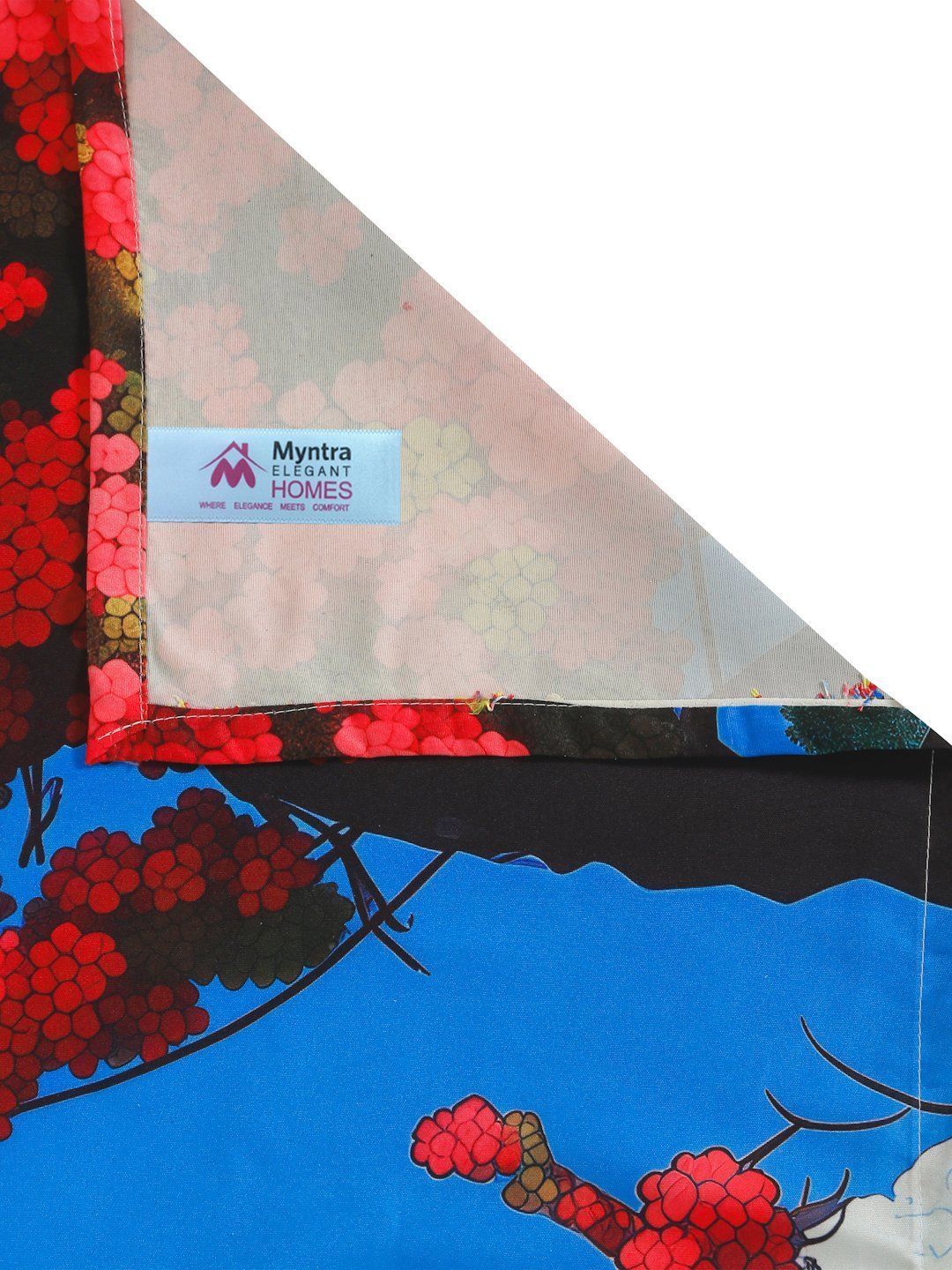 Myntra Elegant Homes Biru & Hijau 400 TC Cadar Katil King dengan 2 Sarung Bantal