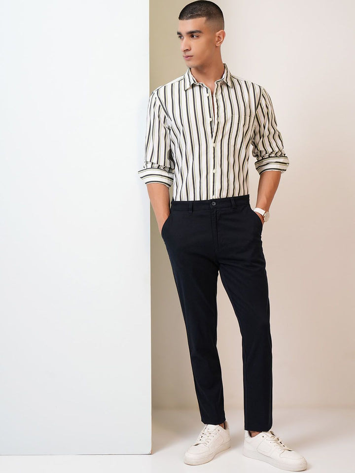 HIGHLANDER Men Soft Feel Twill Chino Trousers