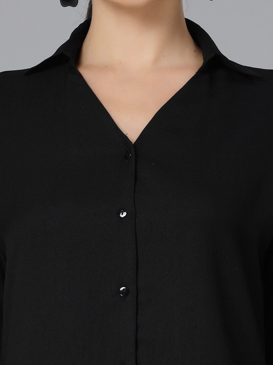 Style Quotient Black Smart Regular Fit Formal Shirt