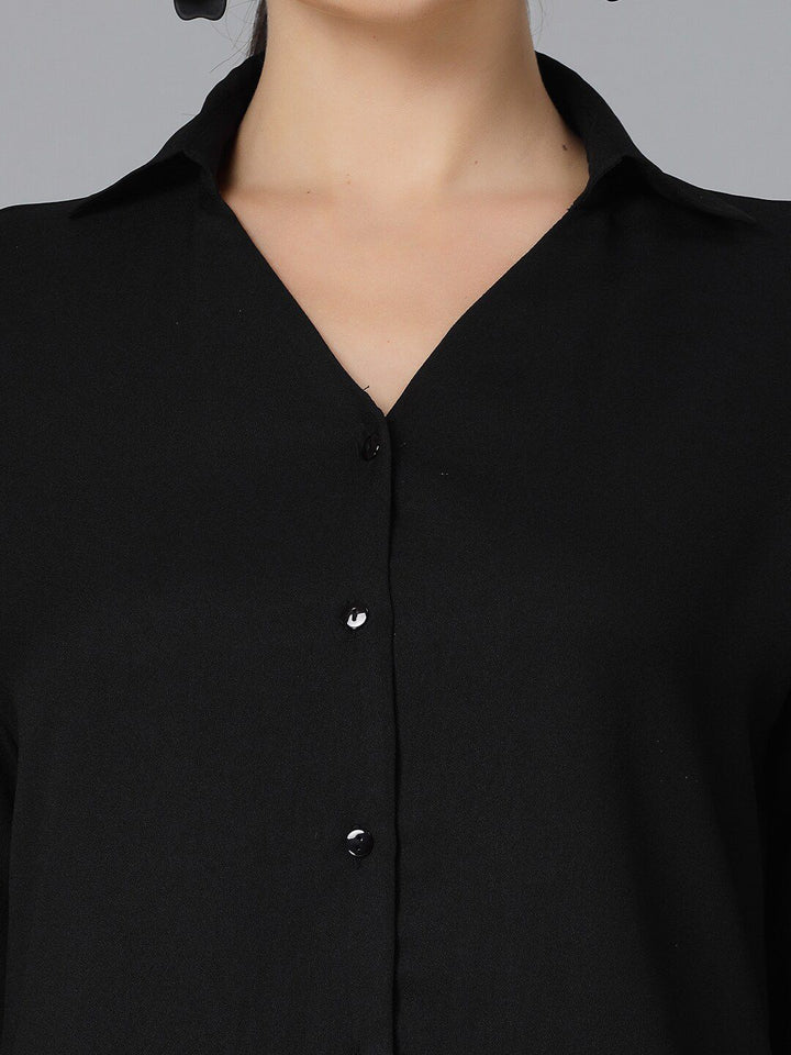 Style Quotient Black Smart Regular Fit Formal Shirt