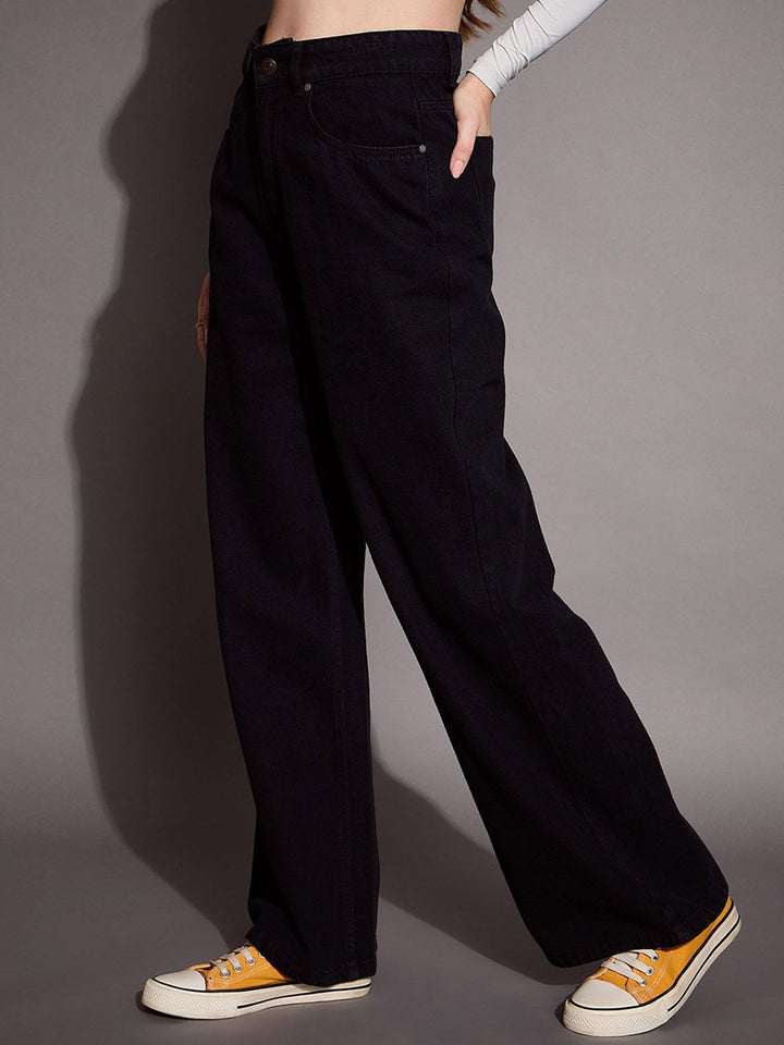 SASSAFRAS BASICS Women Comfort Flared High-Rise Jeans
