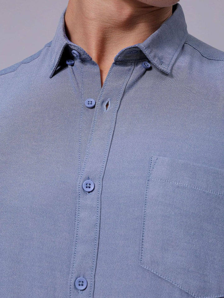 The Indian Garage Co Men Slim Fit Solid Casual Shirt