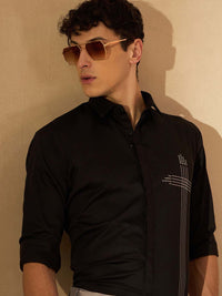 DENNISON Smart Spread Collar Casual Shirt