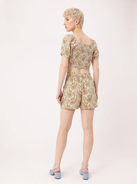 DressBerry Bohemian Core Paisley Fresh Printed Co-ords Set