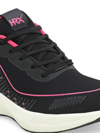 HRX by Hrithik Roshan Women Black And Pink Memory Foam Non-Marking Running Shoes
