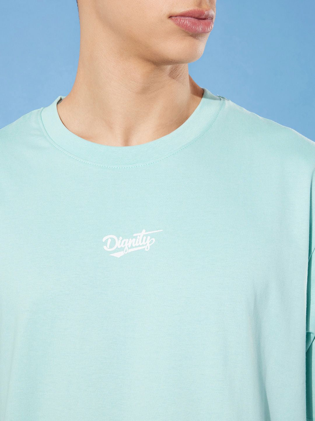 Difference of Opinion Men Pure Cotton Printed Oversized T-shirt