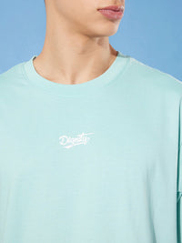 Difference of Opinion Men Pure Cotton Printed Oversized T-shirt