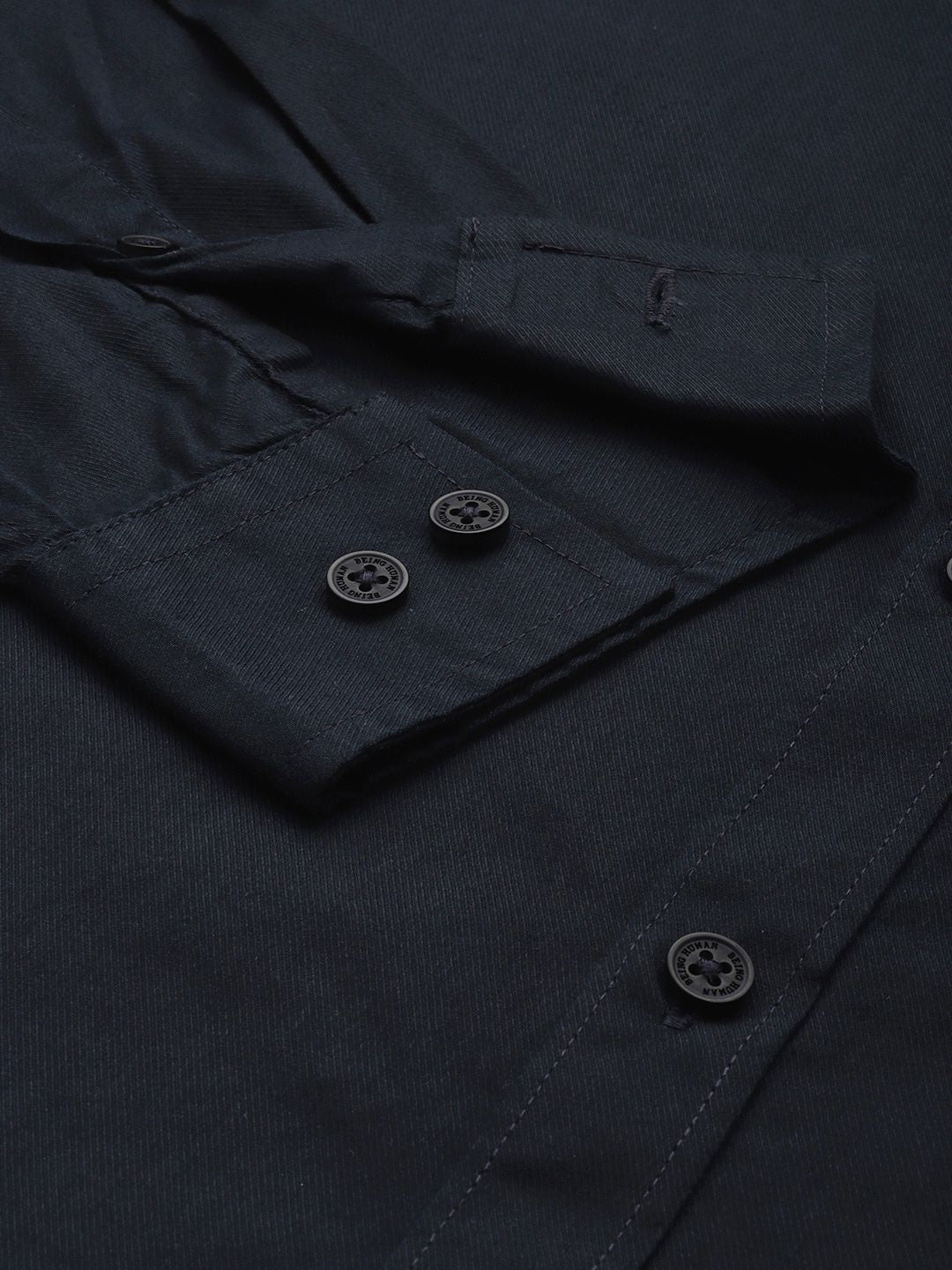 Being Human Pure Cotton Slim Fit Opaque Casual Shirt