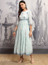 Vishudh Ethnic Motifs Print Maxi Dress