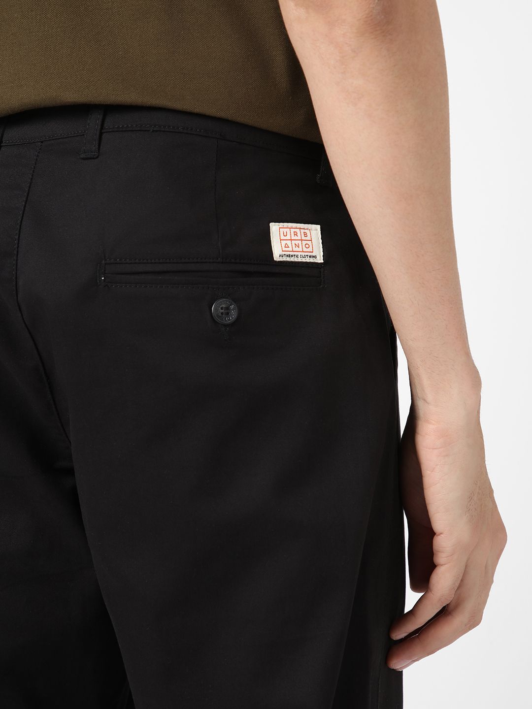 Urbano Fashion Men Stretch Cotton Regular Fit Casual Chinos Trousers