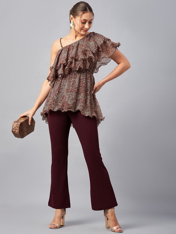 W Floral Embroidered Panelled A-Line Kurta