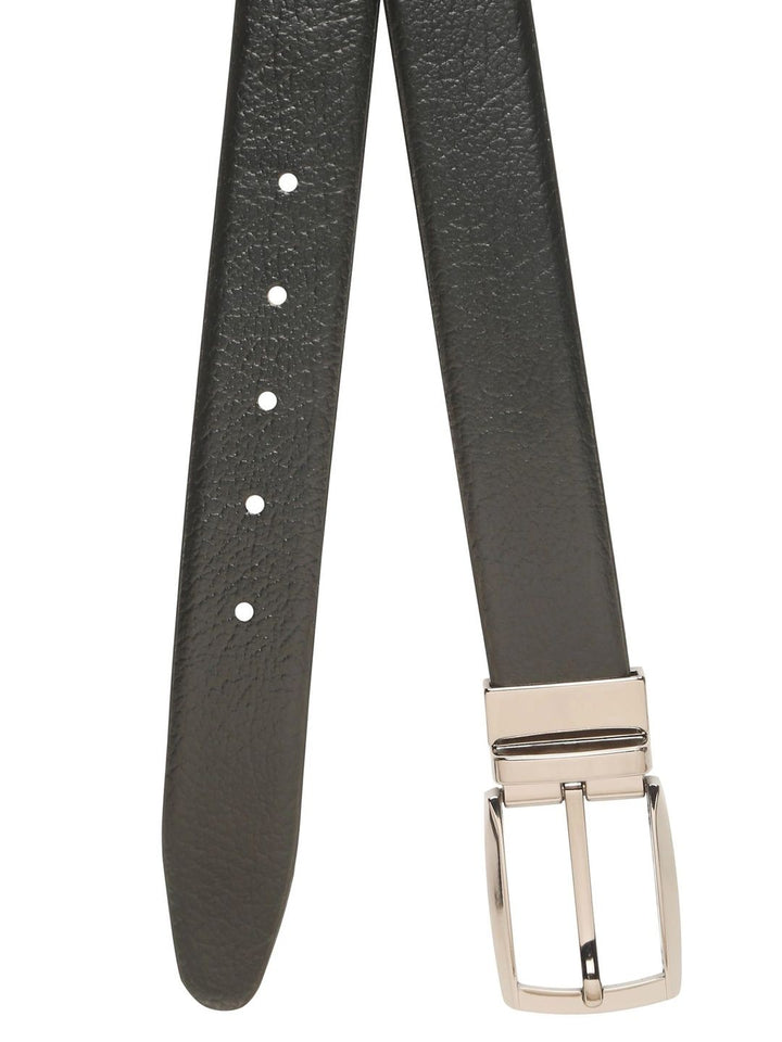 Teakwood Leathers Men Textured Leather Reversible Belt