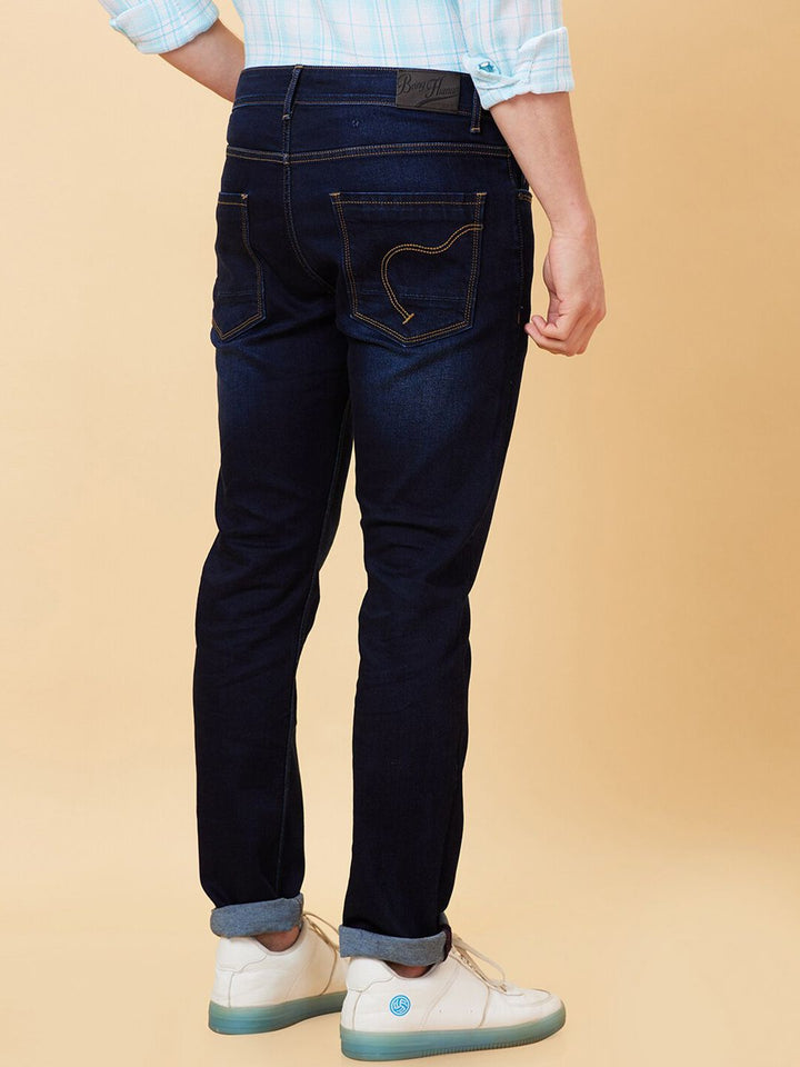 Being Human Men Slim Fit Mid Rise Clean Look Light Fade Jeans