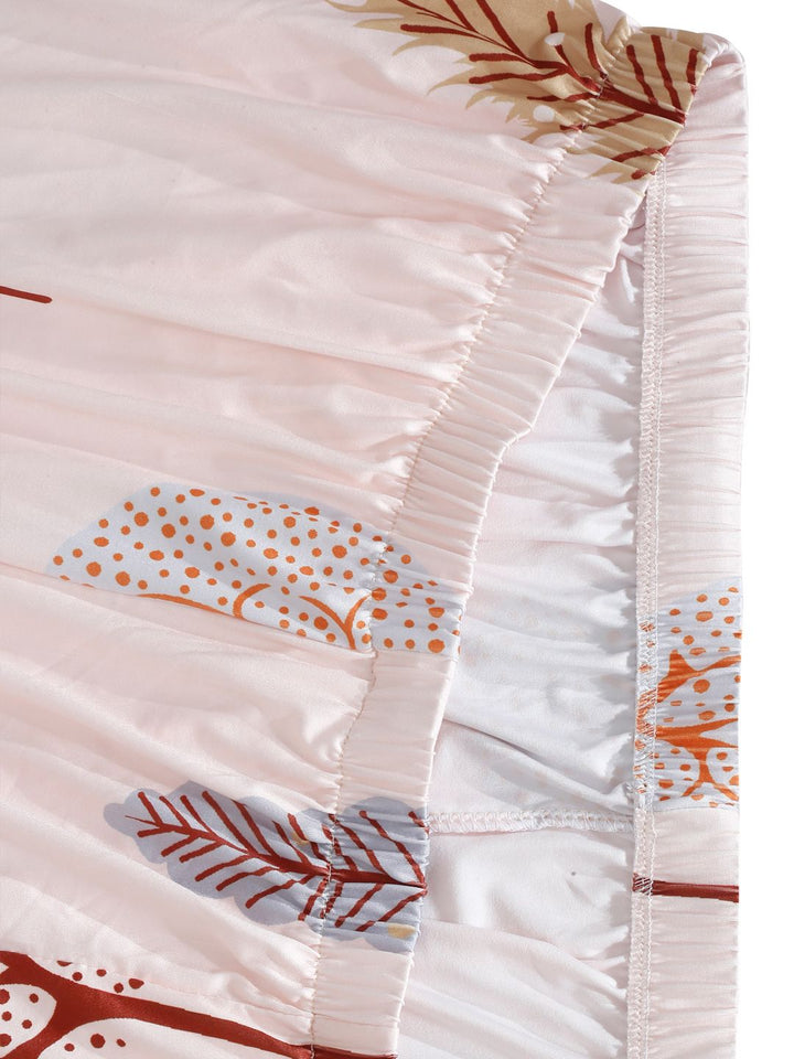 Cortina Beige &amp; Brown Quirky Printed 2-Seater Sofa Cover