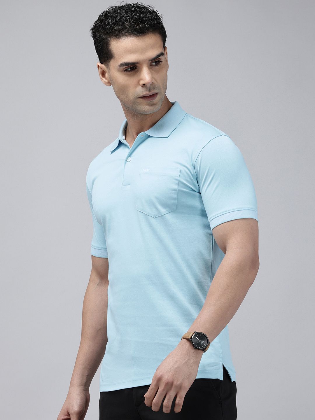 Park Avenue Polo Collar Pure Cotton T-shirt