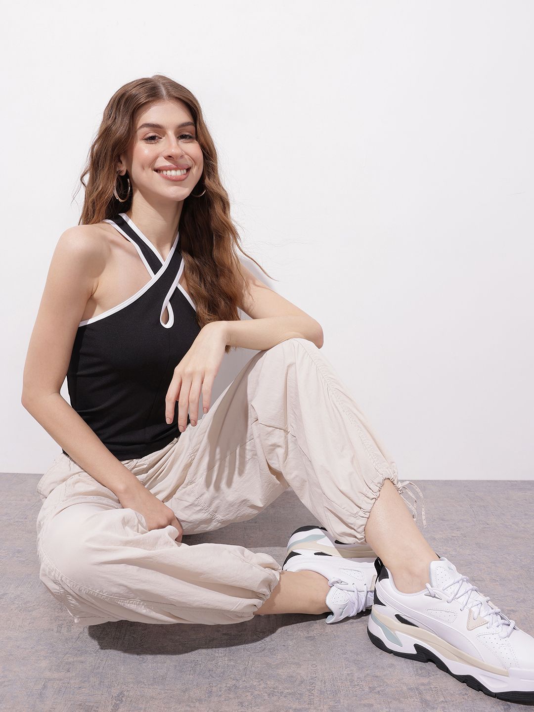 DressBerry Criss-Cross Chaos Jersey Top