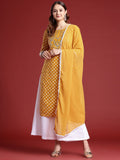 Anouk Bandhani Printed Mirror Work Embellished Kurta Set