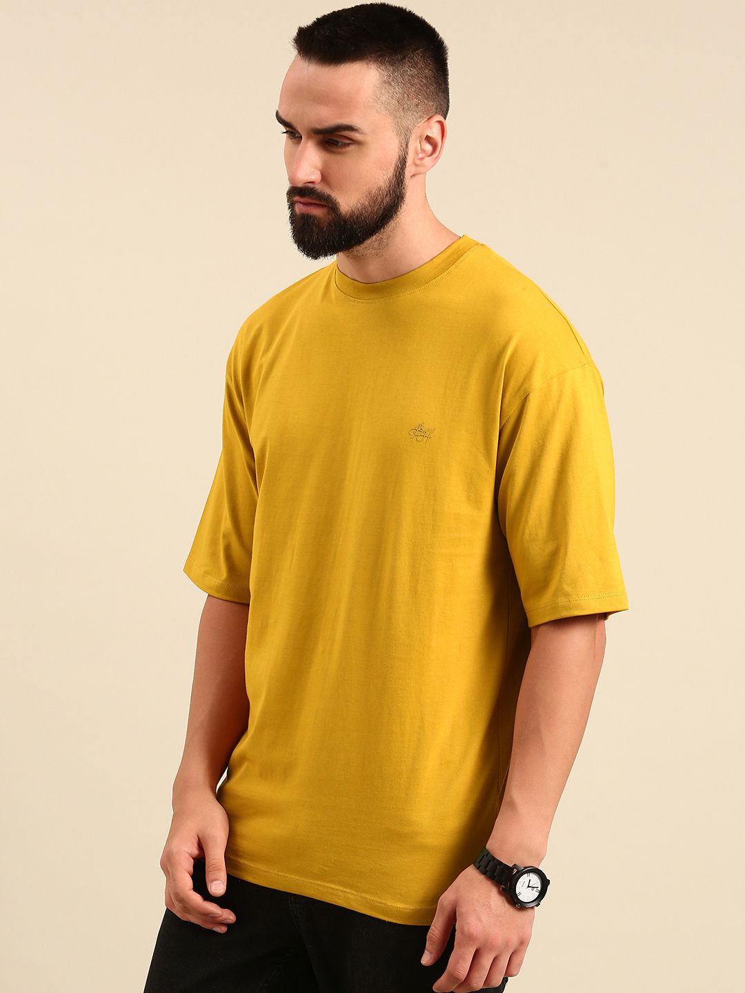 Being Human Solid Pure Cotton T-shirt