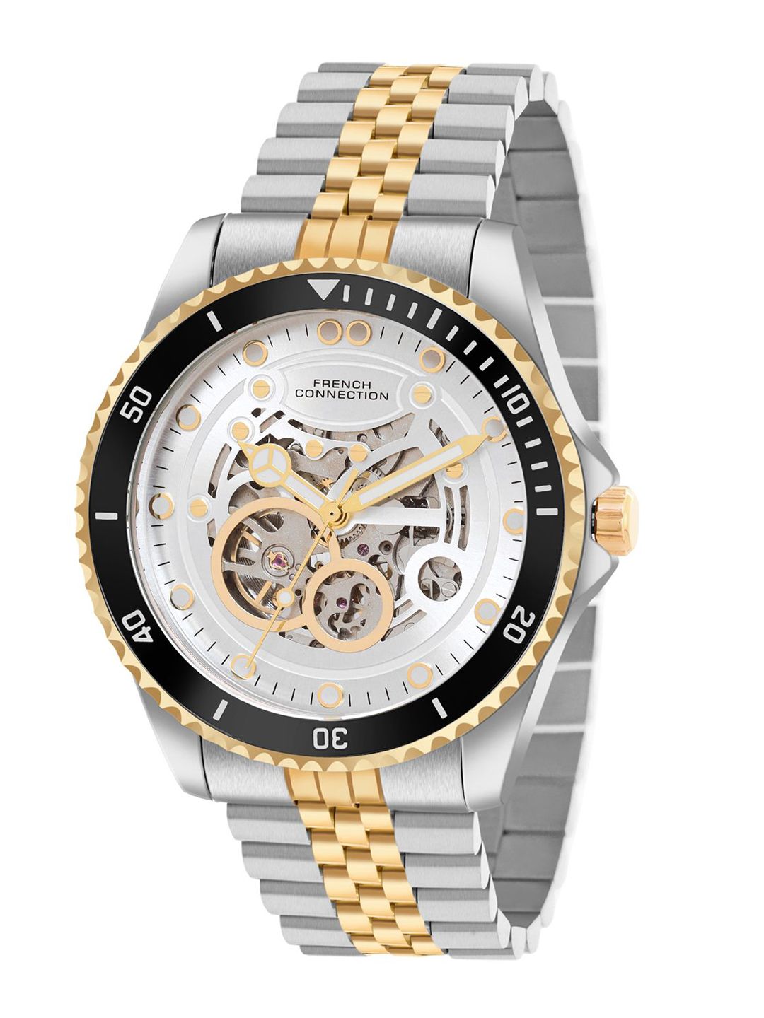 French Connection Men Dial & Bracelet Straps Automatic Motion Watch FCA19STM