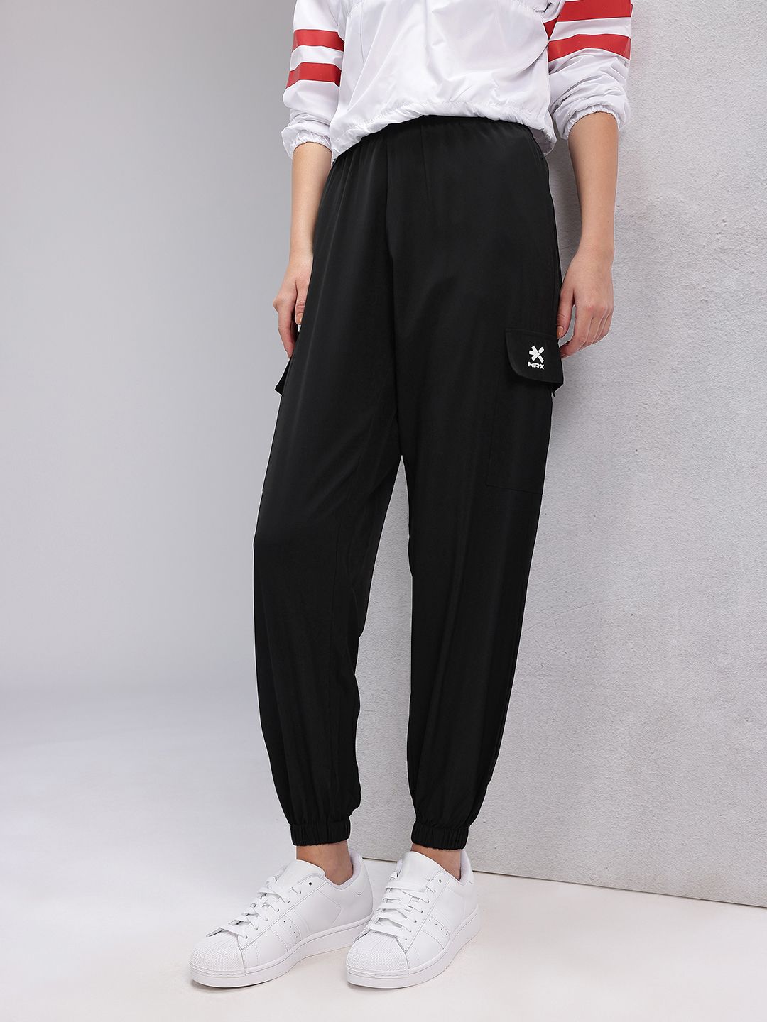 HRX by Hrithik Roshan Women Rapid-Dry Training Cargo Joggers