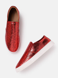 DressBerry Women Cut Work Slip-On Sneakers