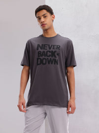 HRX by Hrithik Roshan Typography Printed Relaxed Fit Training T-shirt